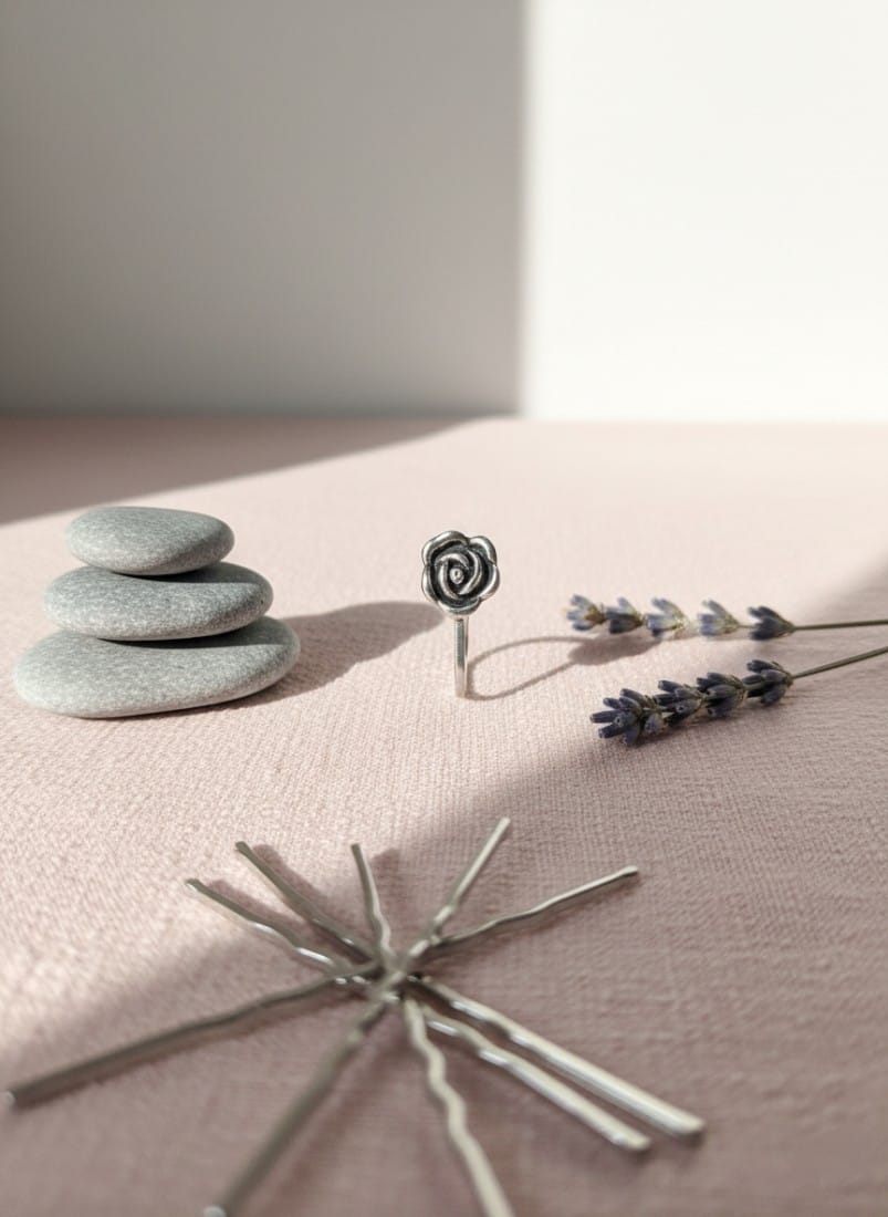 Silver Rose Nose Ring